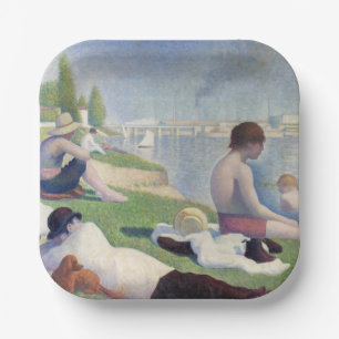 Georges Seurat - Bathers at Asnieres Pappteller