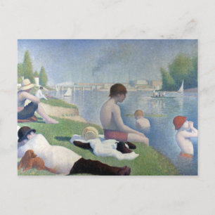 Georges Seurat Bathers at Asnières Postkarte