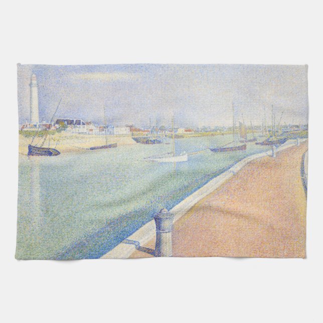 Georges Seurat - Der Kanal der Gravelines Geschirrtuch (Horizontal)