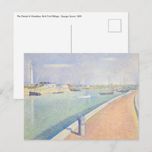 Georges Seurat - Der Kanal von Gravelines Postkarte