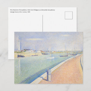 Georges Seurat - Der Kanal von Gravelines Postkarte