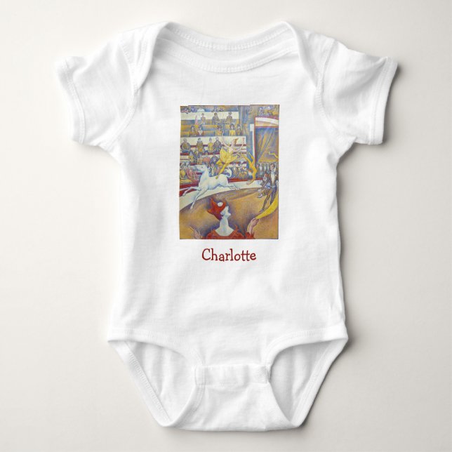 Georges Seurat - Der Zirkus Baby Strampler (Vorderseite)