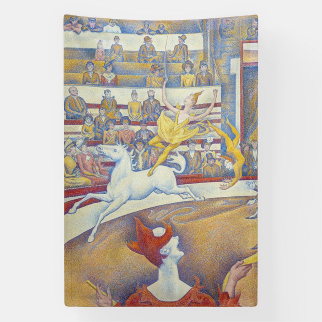 Georges Seurat - Der Zirkus Banner (Vertikal)