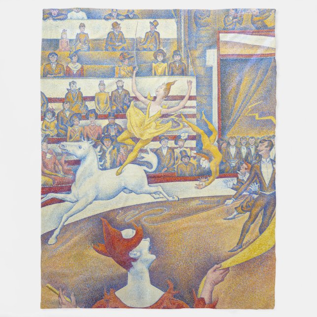 Georges Seurat - Der Zirkus Fleecedecke (Vorderseite)