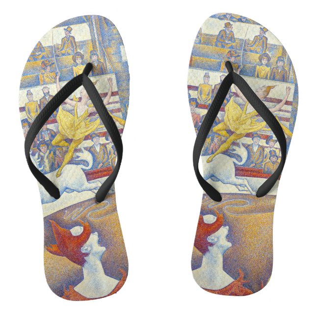 Georges Seurat - Der Zirkus Flip Flops (Fußbett)