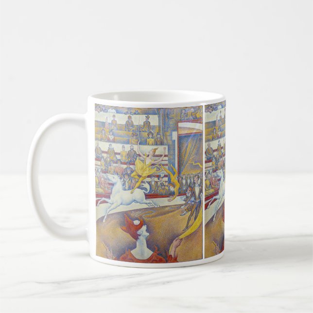 Georges Seurat - Der Zirkus Kaffeetasse (Links)