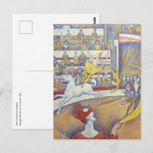 Georges Seurat - Der Zirkus Postkarte
