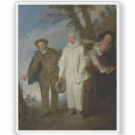 Georges Seurat - Die italienischen Komiker Aufkleber