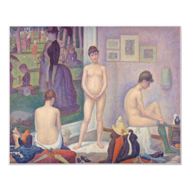Georges Seurat - Die Modelle Fotodruck (Vorne)
