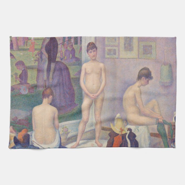 Georges Seurat - Die Modelle Geschirrtuch (Horizontal)