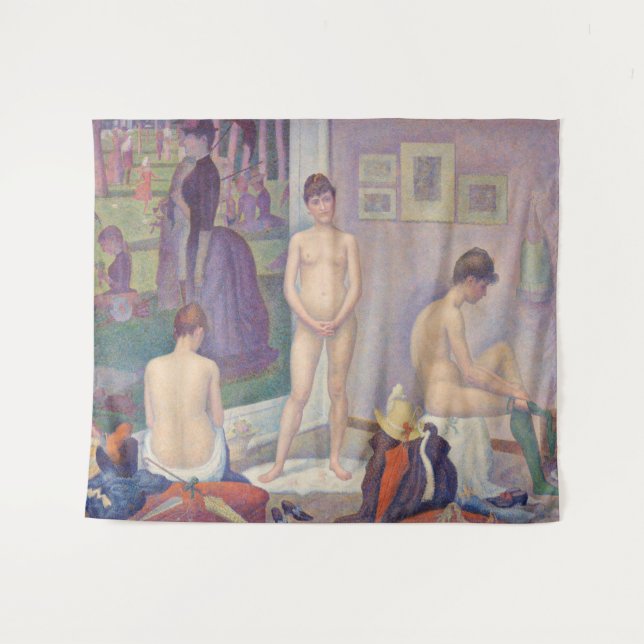 Georges Seurat - Die Modelle Wandteppich (Vorderseite (Horizontal))