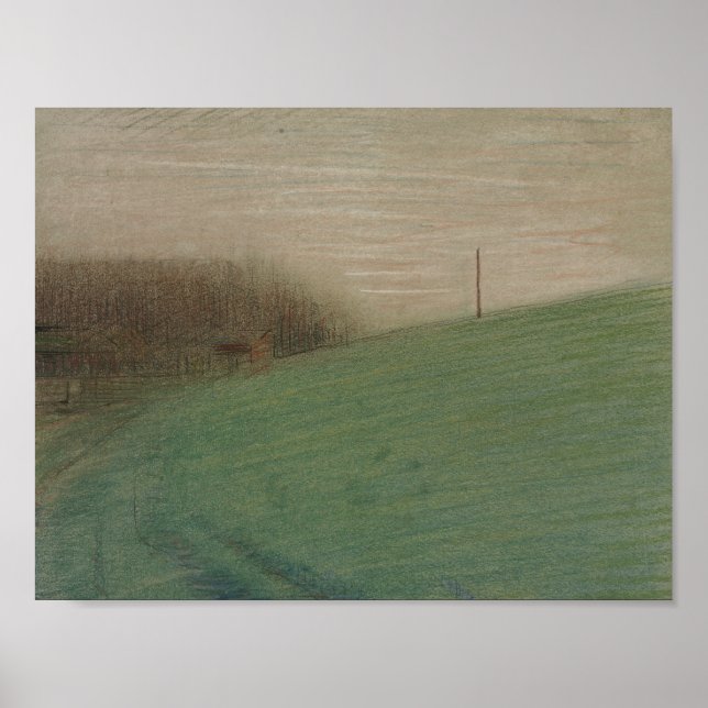 Georges Seurat - Die Wiese Poster (Vorne)