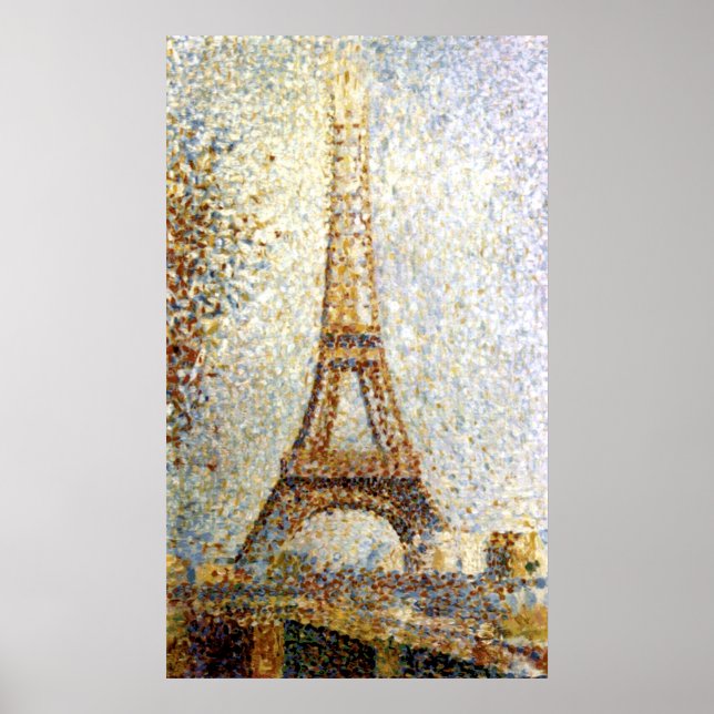 Georges Seurat Eiffel Tower Pointillism Poster (Vorne)