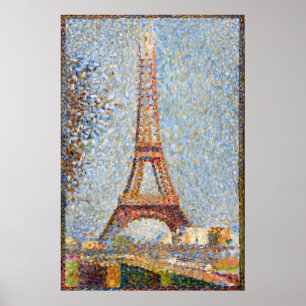 Georges Seurat Eiffelturm Druck Vintage Französisc Poster