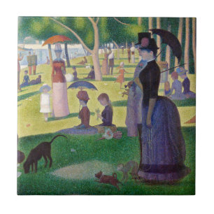 Georges Seurat - Ein Sonntag auf La Grande Jatte Fliese