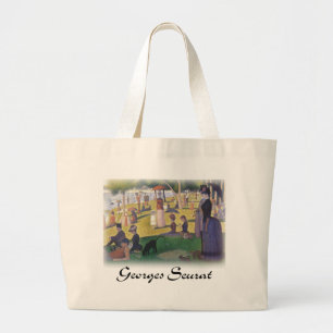 Georges Seurat - ein Sonntag auf La großes Jatte Jumbo Stoffbeutel