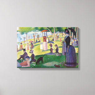 Georges Seurat - Ein Sonntagnachmittag auf La Gran Leinwanddruck