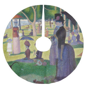 Georges Seurat - Ein Sonntagnachmittag auf La Gran Polyester Weihnachtsbaumdecke