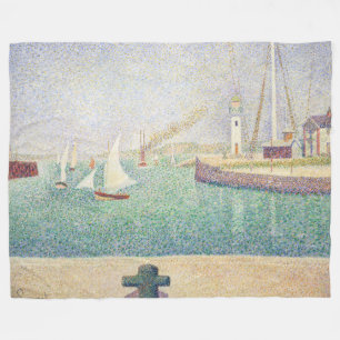 Georges Seurat - Eingang des Hafens von Honfleur  Fleecedecke