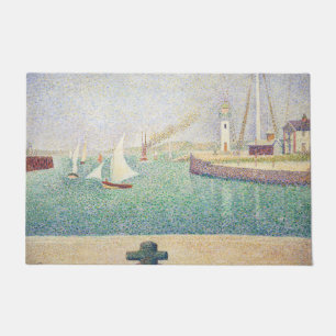 Georges Seurat - Eingang des Hafens von Honfleur Fußmatte