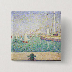 Georges Seurat - Eintritt in den Hafen von Honfleu Button