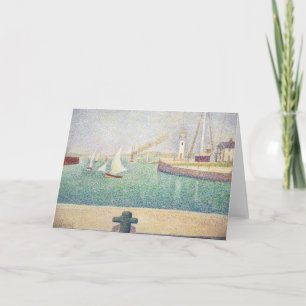 Georges Seurat - Eintritt in den Hafen von Honfleu Karte