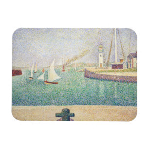 Georges Seurat - Eintritt in den Hafen von Honfleu Magnet
