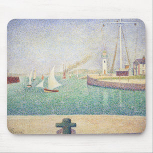 Georges Seurat - Eintritt in den Hafen von Honfleu Mousepad