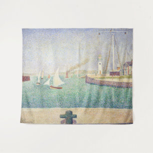 Georges Seurat - Eintritt in den Hafen von Honfleu Wandteppich