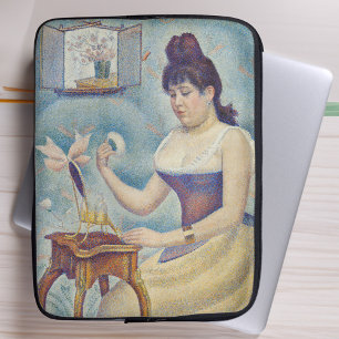 Georges Seurat - Junge Frau beim Pudern Laptopschutzhülle