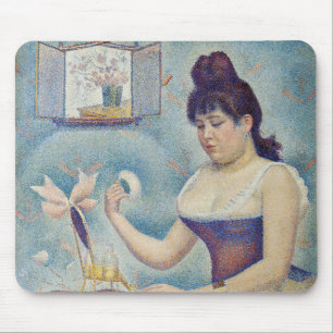Georges Seurat - Junge Frau beim Pudern Mousepad