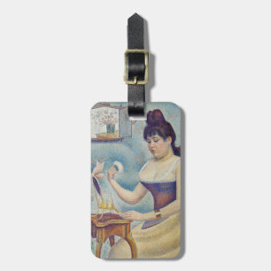 Georges Seurat - Junge Frau, die sich pudert Gepäckanhänger