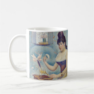 Georges Seurat - Junge Frau, die sich pudert Kaffeetasse