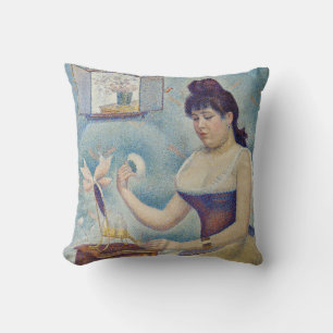 Georges Seurat - Junge Frau, die sich pudert Kissen