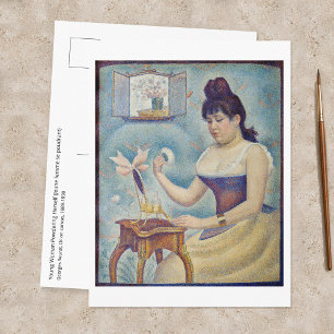 Georges Seurat - Junge Frau, die sich pudert Postkarte