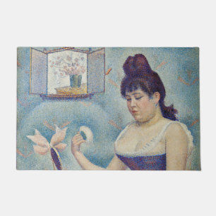 Georges Seurat - Junge Frau Powdering sich selbst Fußmatte