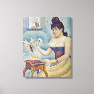 Georges Seurat - Junge Frau Powdering sich selbst Leinwanddruck