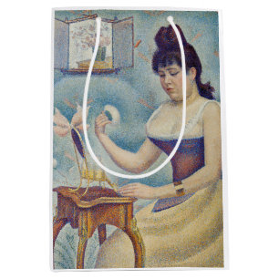 Georges Seurat - Junge Frau Powdering sich selbst Mittlere Geschenktüte