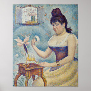 Georges Seurat - Junge Frau Powdering sich selbst Poster