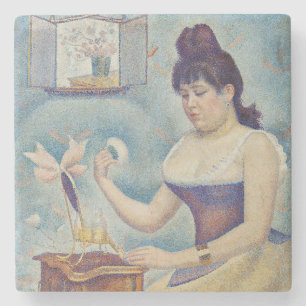 Georges Seurat - Junge Frau Powdering sich selbst Steinuntersetzer