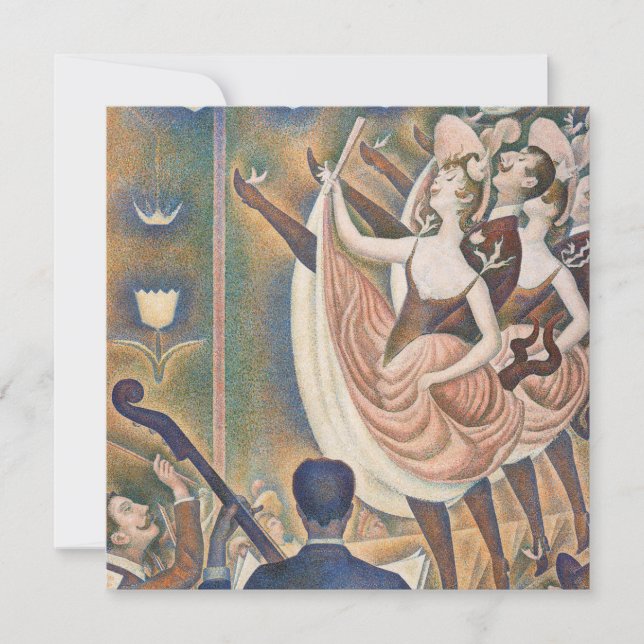 Georges Seurat - Le Chahut Dankeskarte (Vorderseite)