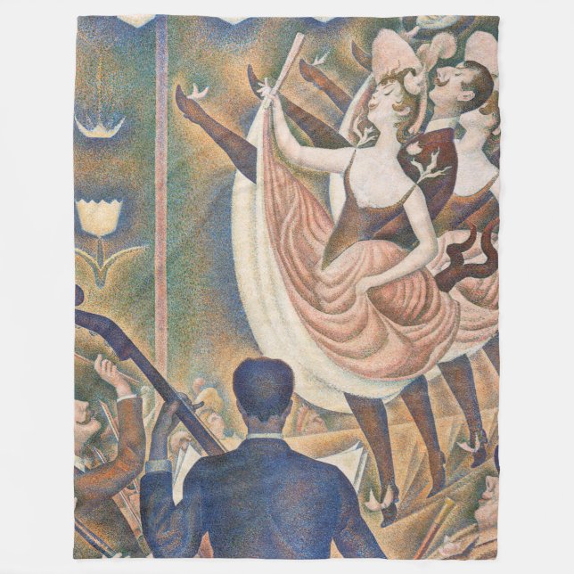 Georges Seurat - Le Chahut Fleecedecke (Vorderseite)