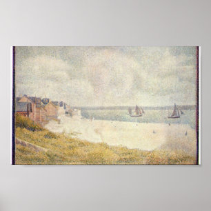 Georges Seurat - Le Crotoy flussabwärts Poster