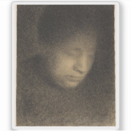 Georges Seurat: Madame Seurat, die Mutter der Küns Aufkleber