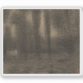 Georges Seurat - Poplars Aufkleber