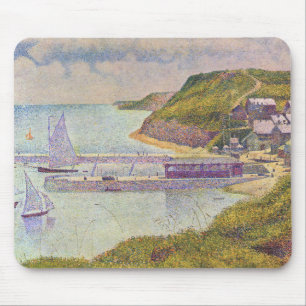 Georges Seurat - Port-en-Bessin bei Flut Mousepad