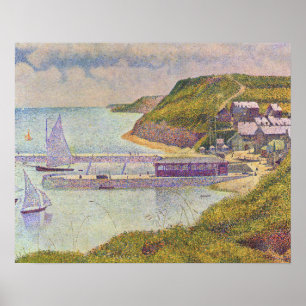 Georges Seurat - Port-en-Bessin bei Flut Poster