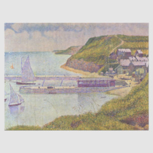 Georges Seurat - Port-en-Bessin bei Flut Seidenpapier