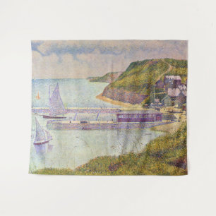 Georges Seurat - Port-en-Bessin bei Hochtide Wandteppich
