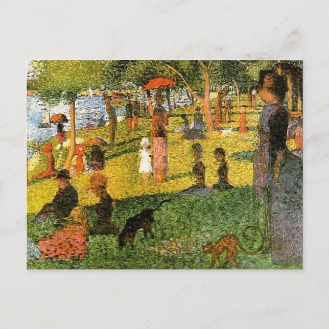 Georges Seurat Postkarte (Vorderseite)